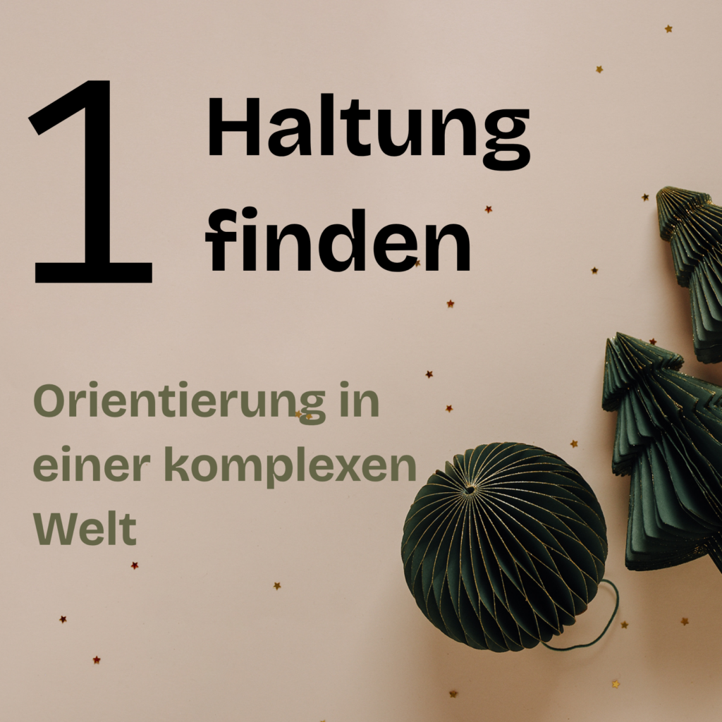 Adventskalender Führung & Leadership Haltung finden
