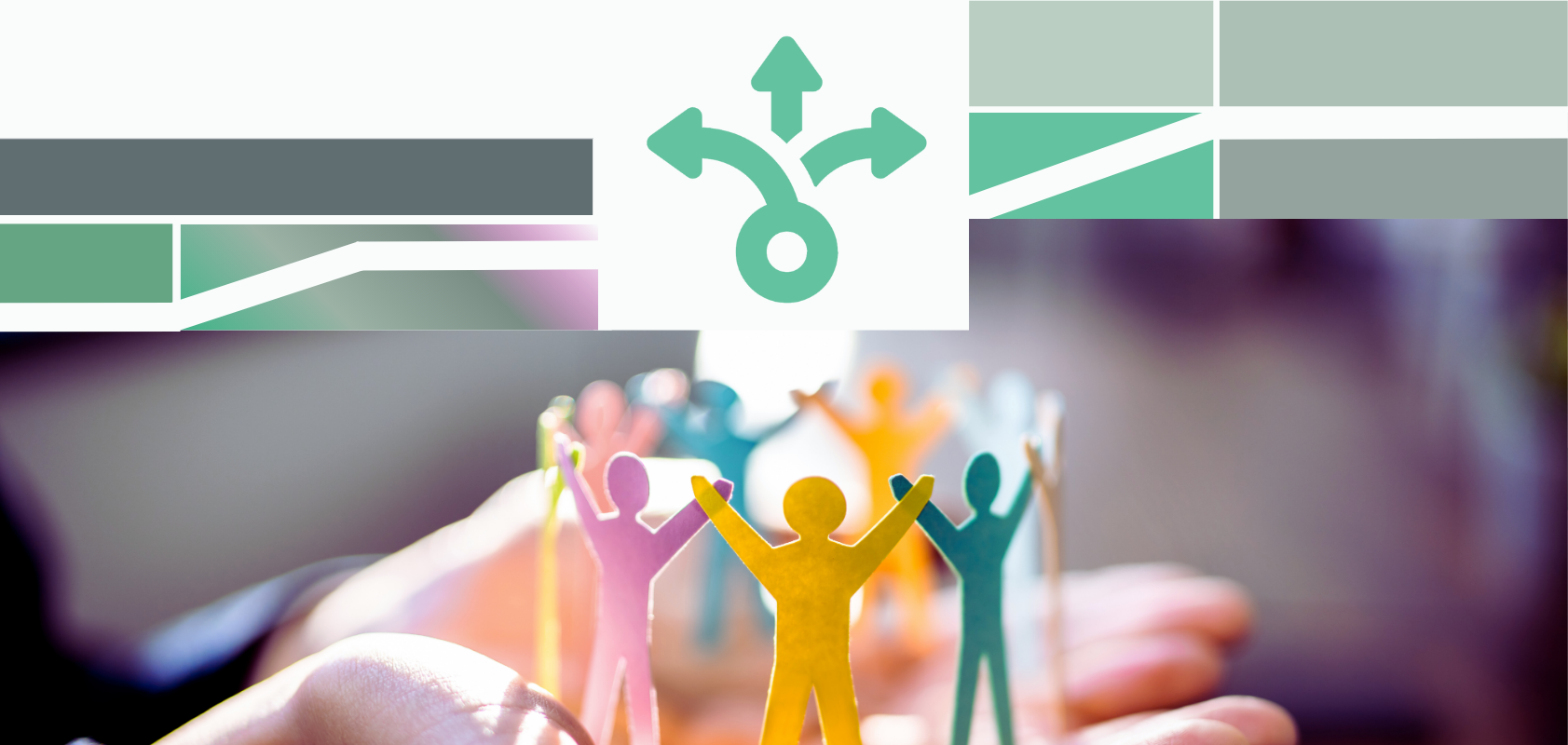 Menschen / ein erfolgreiches Team wird sicher geführt